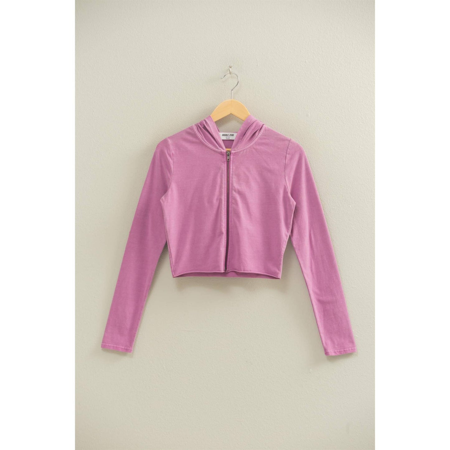 Vintage Plum Cropped Hoodie