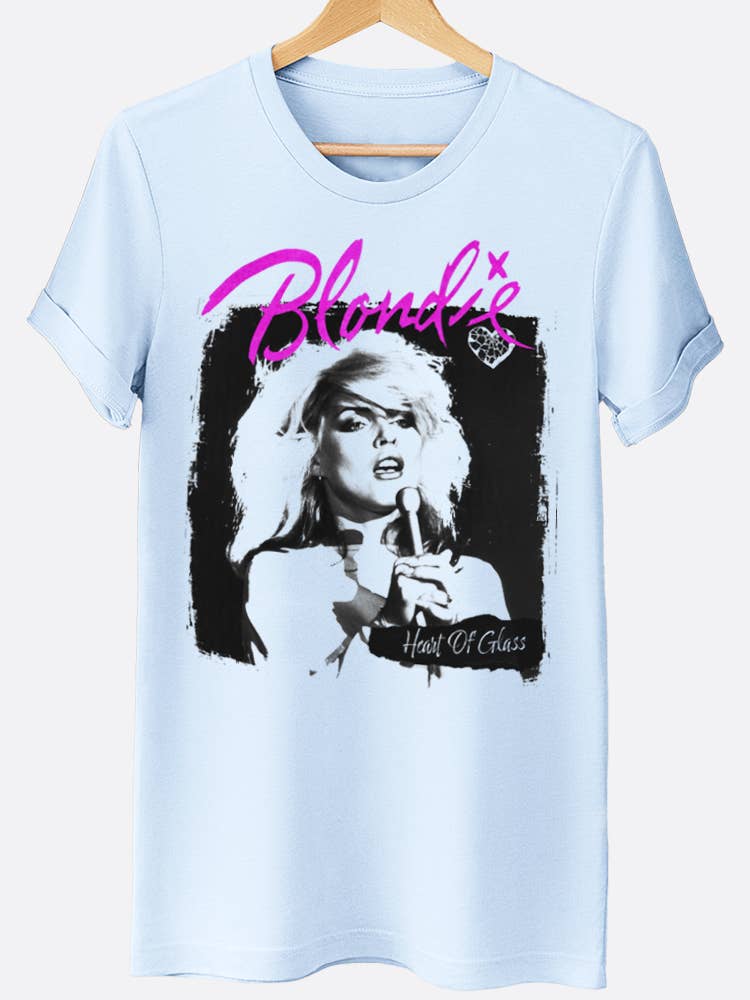 Blondie Heart Of Glass Band Graphic Tee Shirt