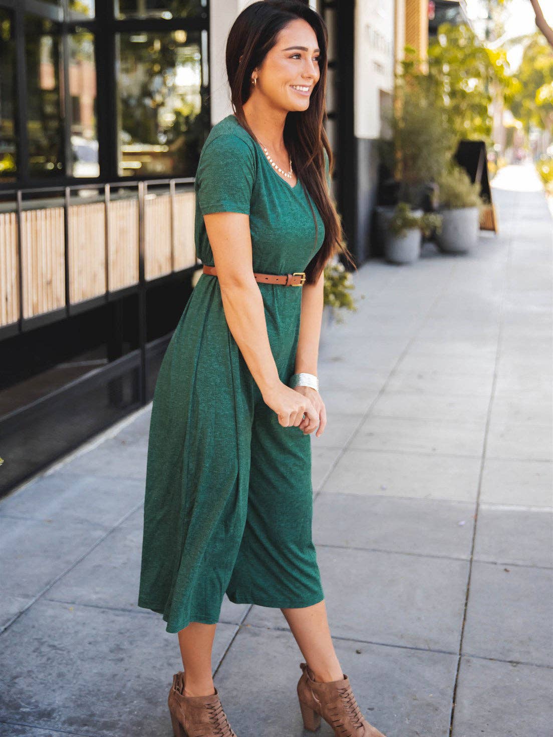 Cropped Pant Jumpsuit