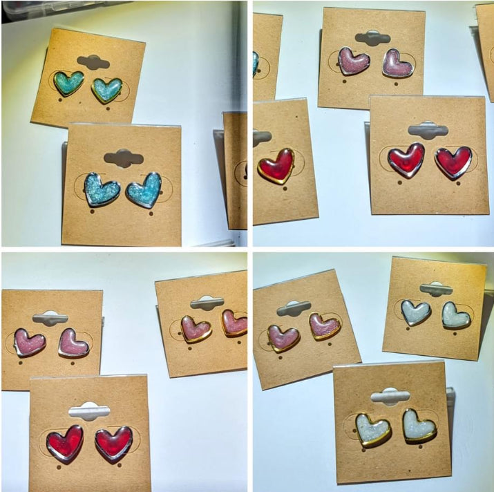 Handmade Heart Earrings