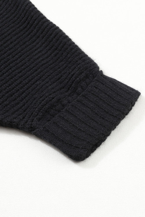Black Oversized Cardigan