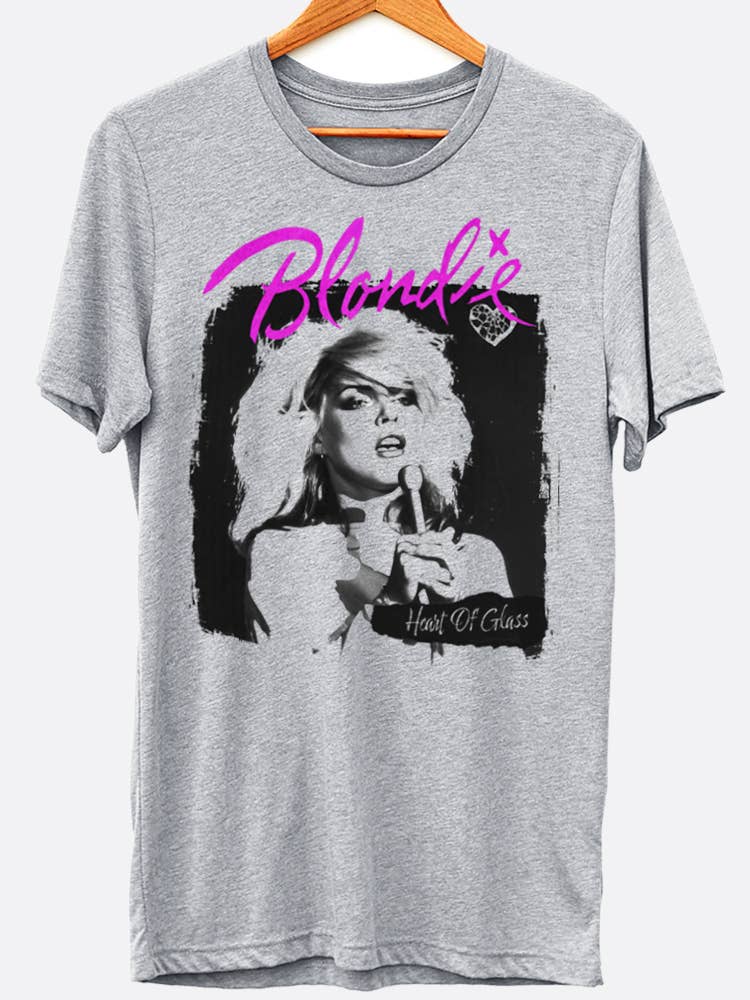 Blondie Heart Of Glass Band Graphic Tee Shirt